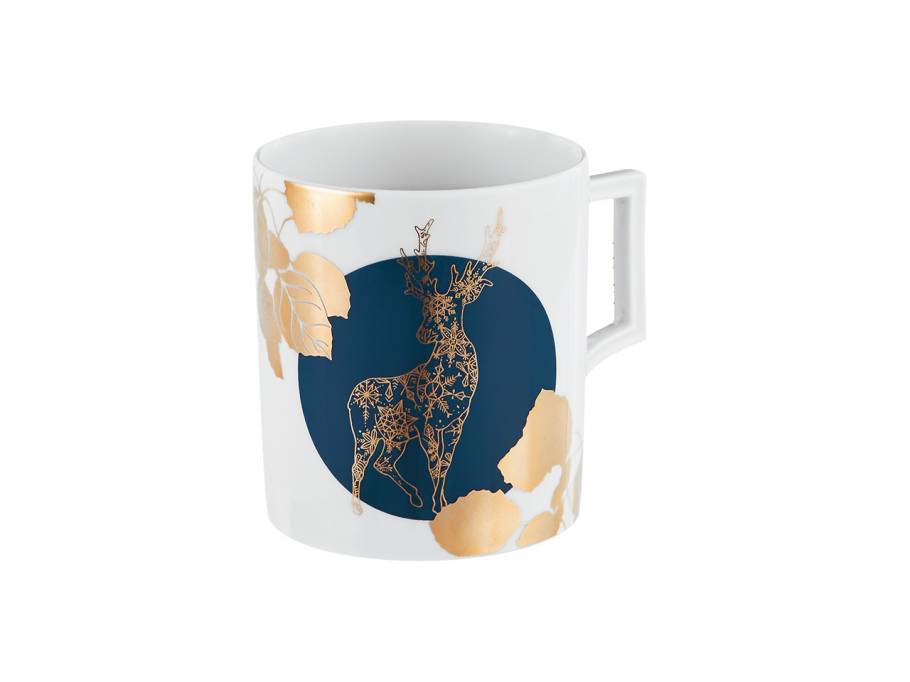 MUG Collection Henkelbecher "Hirsch" blau