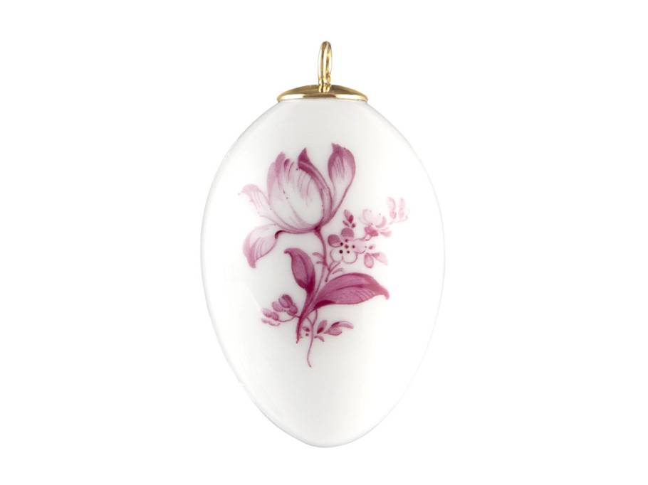 Osterei mit Motiv Vintage Purpur Tulpe