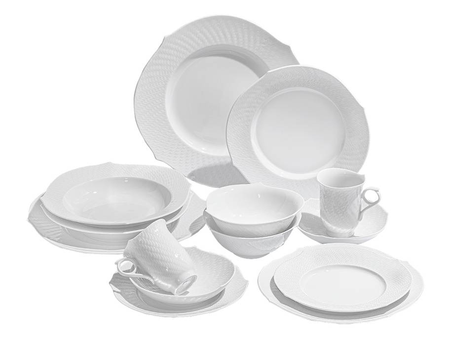 Starter-Set Wellenspiel Relief weiß