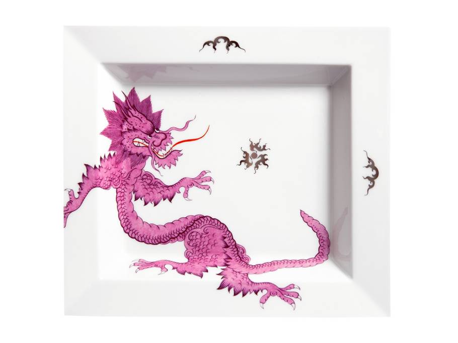 Vide-Poche  groß "Ming Drache Purpur"