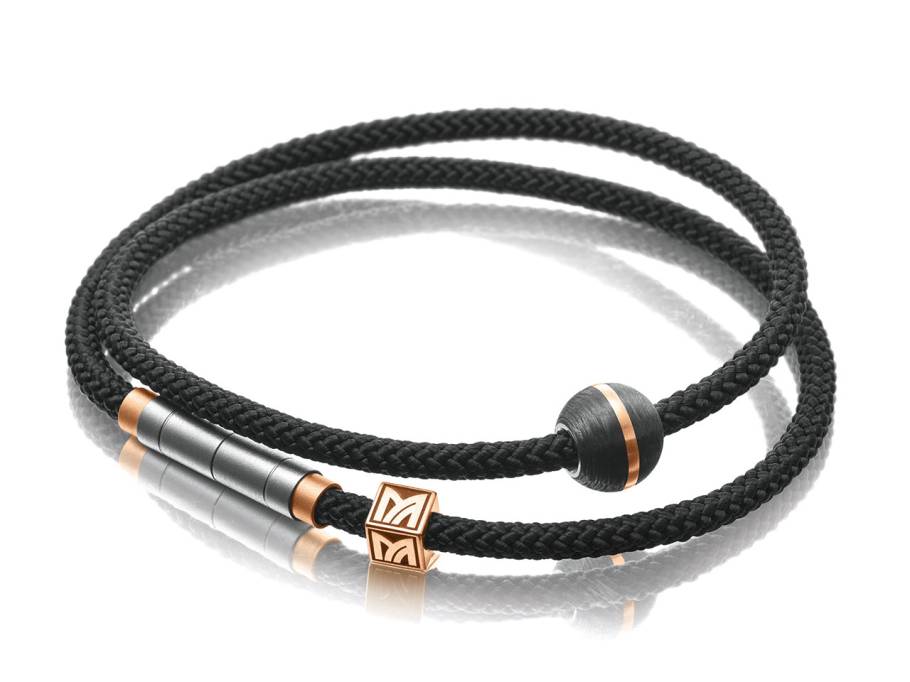 Armband Carbonkugel