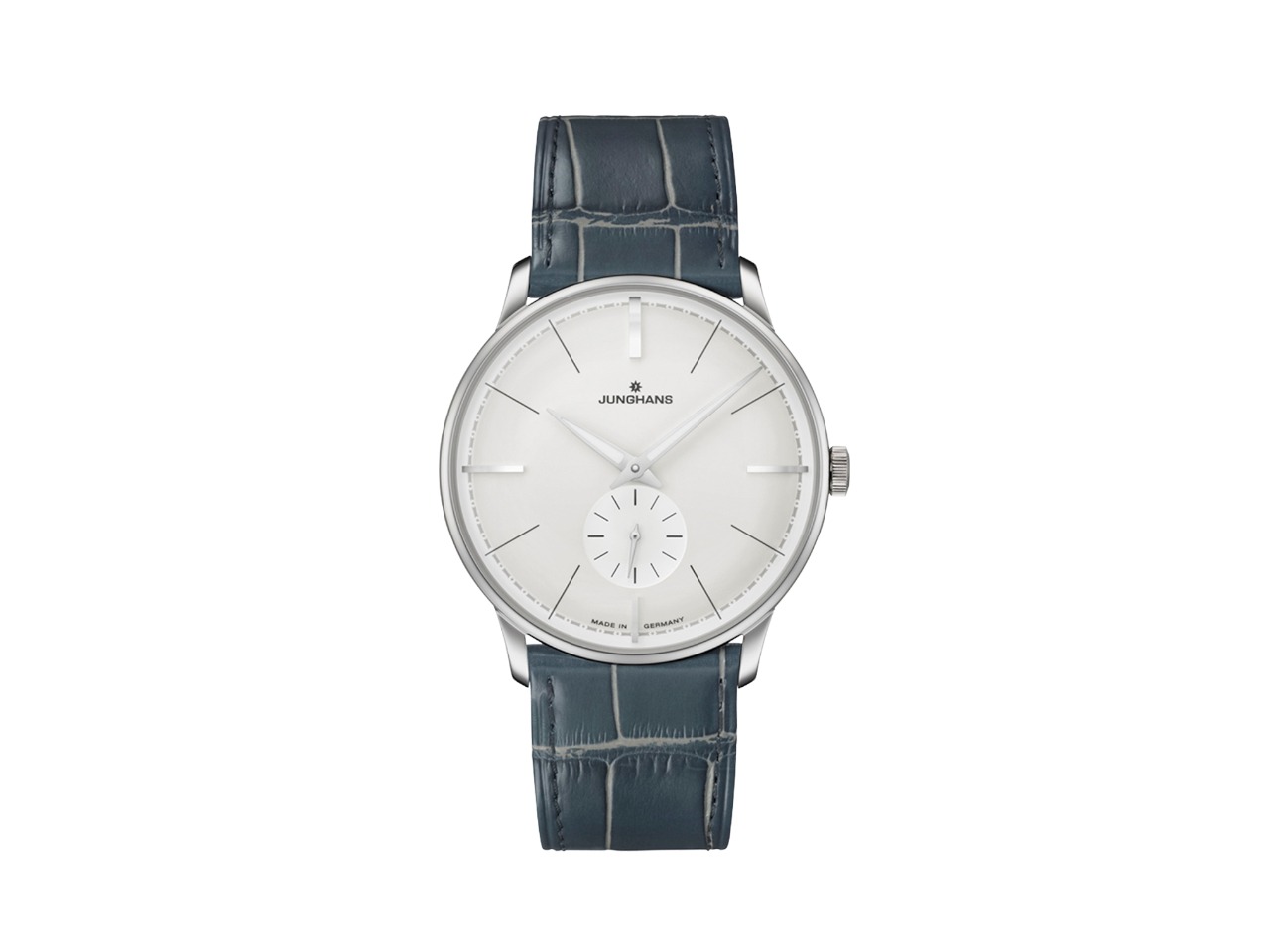 Junghans Meister Handaufzug Terrassenbau Edelstahl