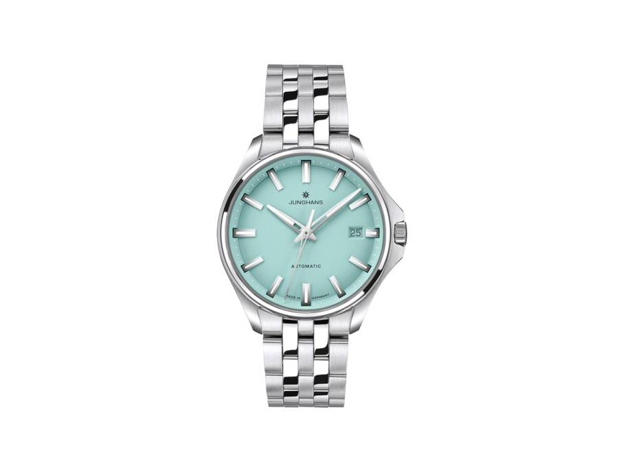 Meister S Automatic Edelstahl 36mm grünes Zifferblatt Metallband