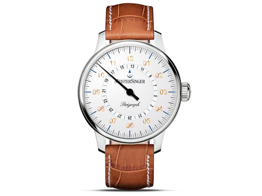 Perigraph weiß mit Gold, 43mm