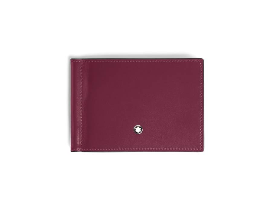 Meisterstück Brieftasche 6cc Leder Cassis mit Geld-Clip