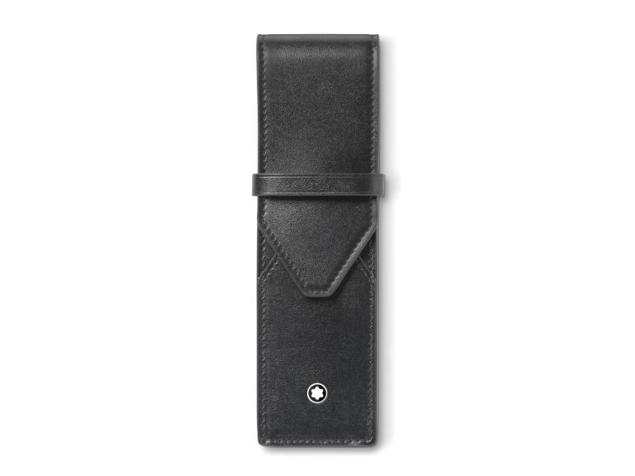 Meisterstück Stiftetui Leder Schwarz für 2 Schreibgeräte