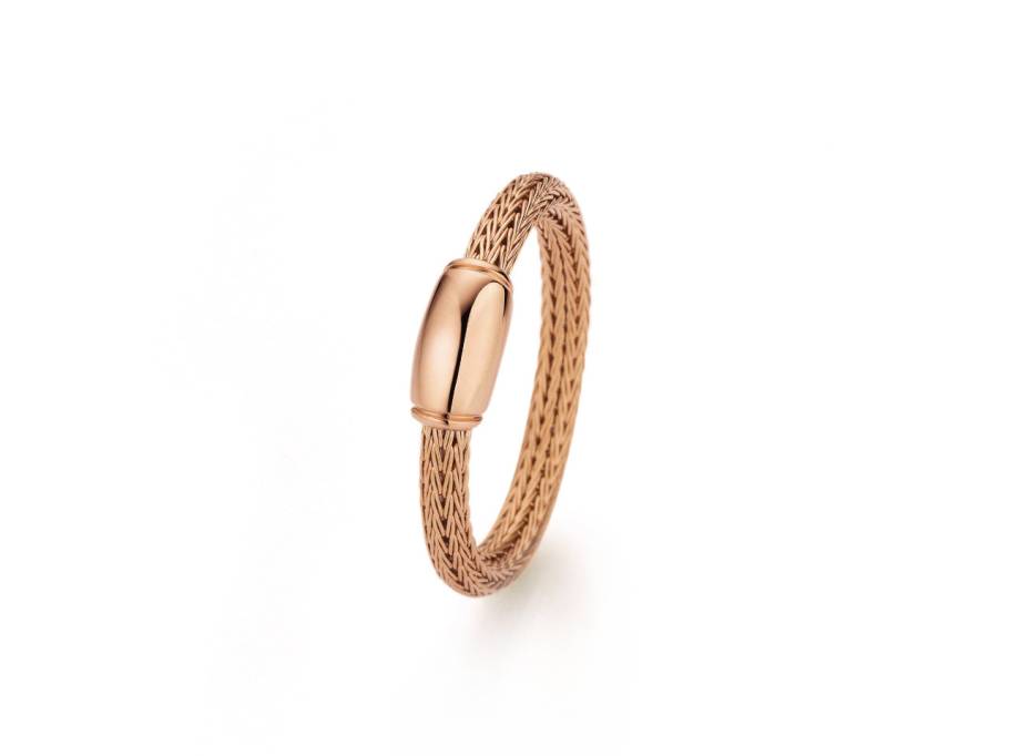 Mesh Ring Gloss small Roségold 2,5mm