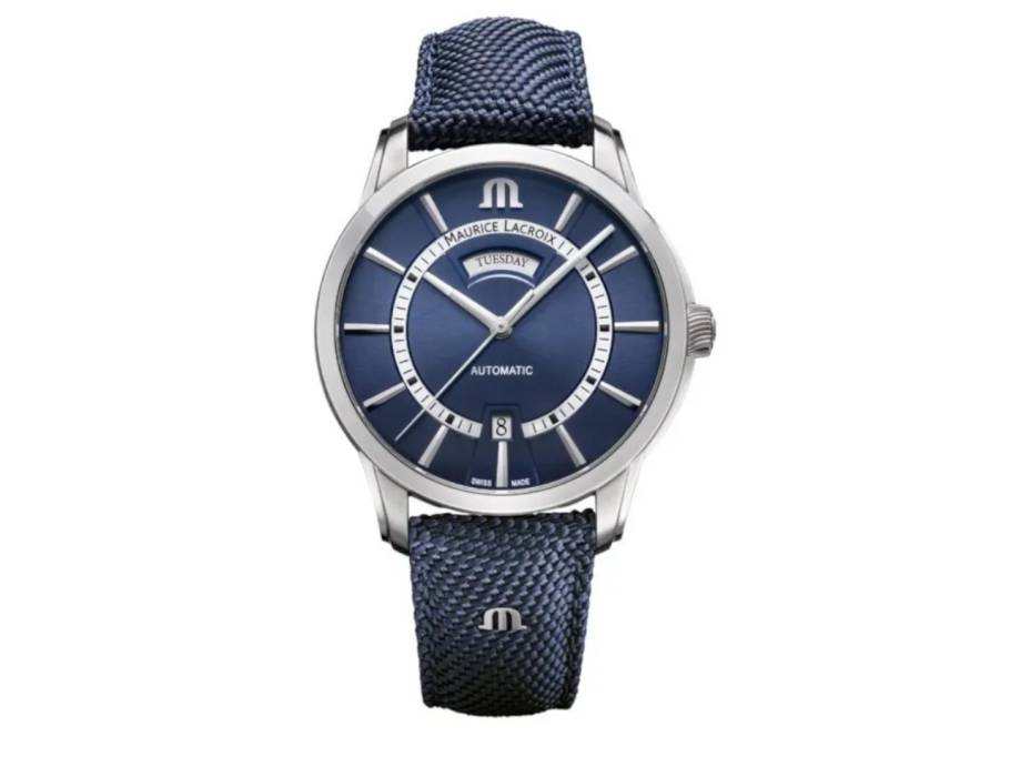 Pontos Day Date blau Nylonband