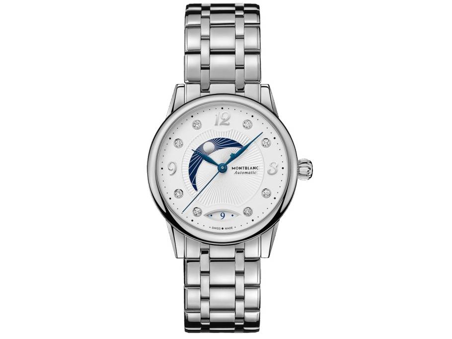 Bohème Day & Night Automatic 34mm Edelstahl weiß Brillanten