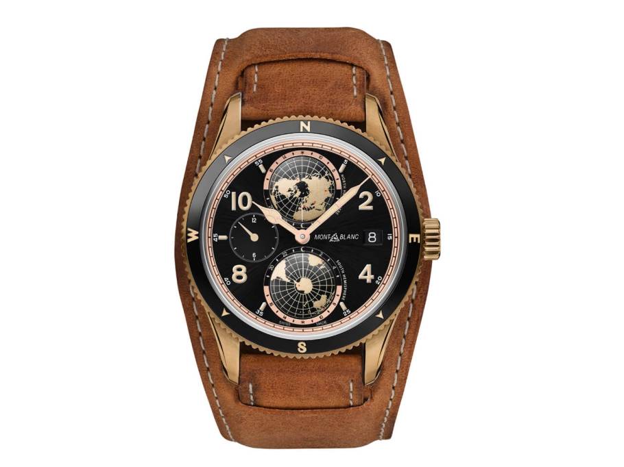  1858 Automatic Geosphere Bronze Limited Edition Bund-Lederband