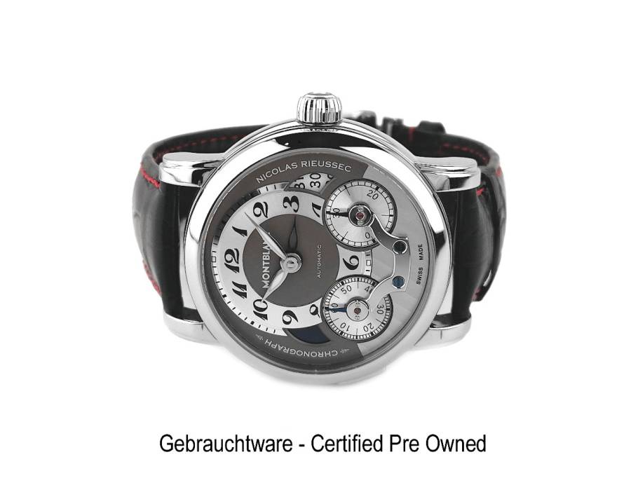 Star Legacy Nicolas Rieussec Monopusher Automatik Edelstahl 43mm Lederband 102337 (7138) Full Set mit Garantie Occasion Refurbished