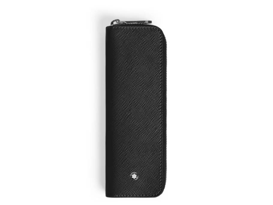 Sartorial Stiftetui mit Reissverschluss Leder schwarz für 1 Schreibgerät