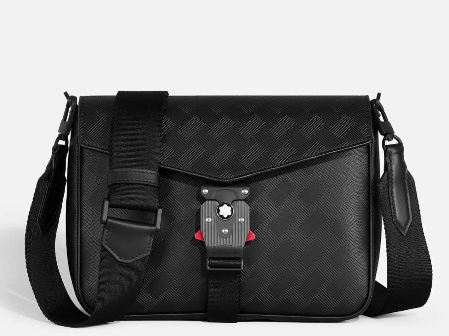 Extreme 3.0 Envelope Bag Leder Schwarz mit Umhängegurt und Schliesse