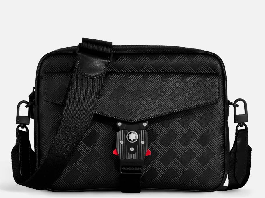 Extreme 3.0 Messenger Bag Leder Schwarz mit Umhängegurt und Schliesse