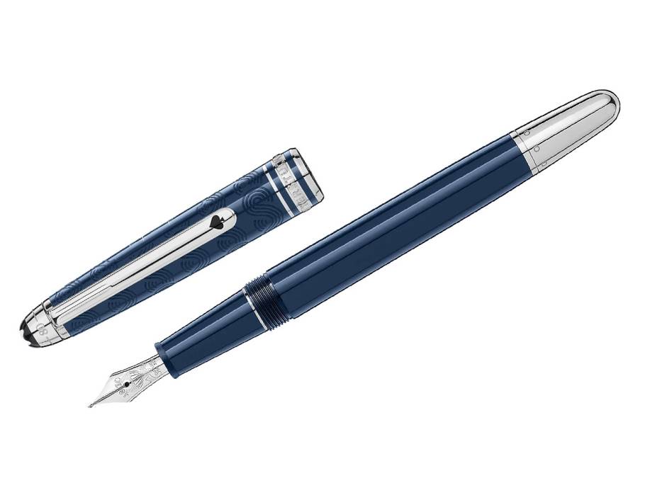 Around the World in 80 Days Classique Füllfederhalter blau