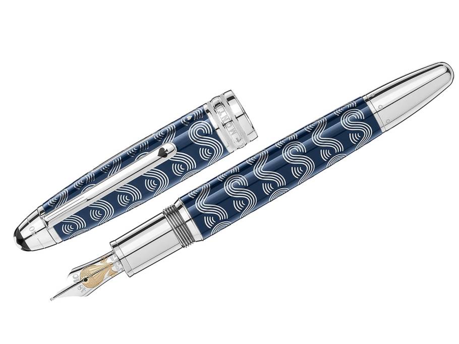 Around the World in 80 Days Solitaire LeGrand Füllfederhalter blau