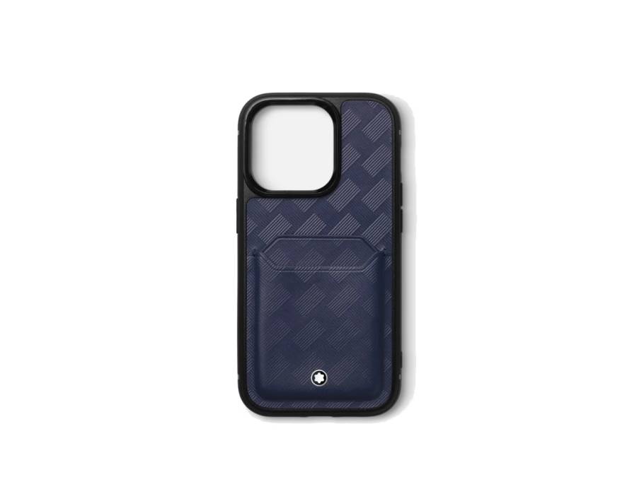 Extreme 3.0 Leder Smartphone Etui für IPhone 15 Pro 2 cc Tintenblau