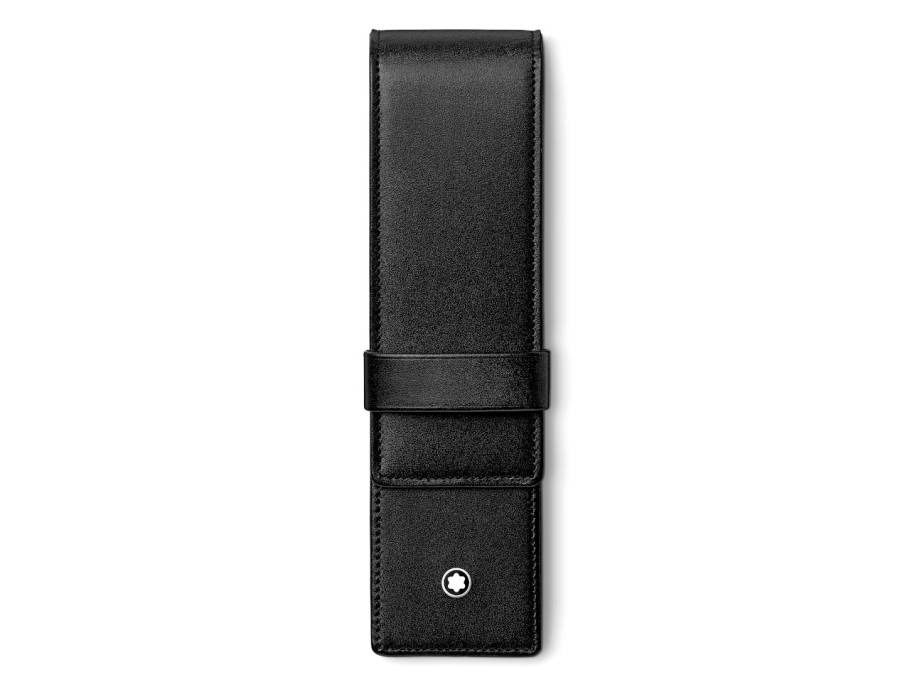 Meisterstück Stiftetui Siena Leder schwarz für 2 Schreibgeräte