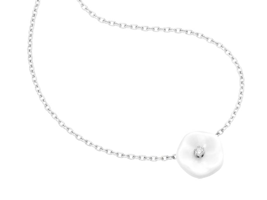 Blossom Blütencollier Blüte S Weißgold mit Brillanten