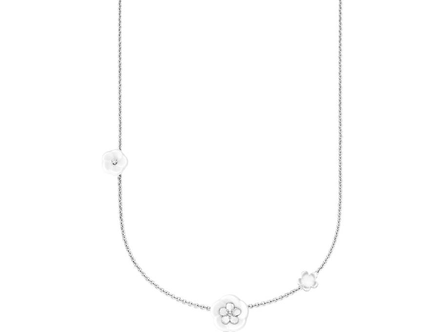 Blossom Blütencollier Weißgold mit Brillanten 