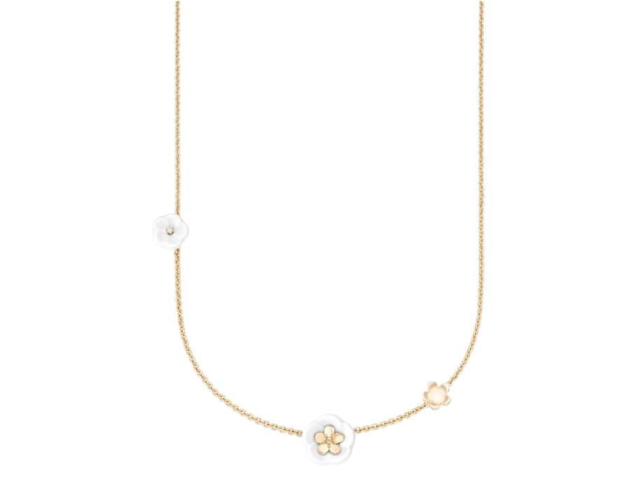 Blossom Blütencollier Gelbgold mit Brillanten 