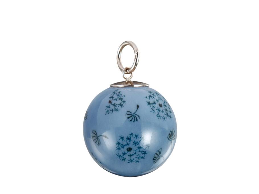 Boule Kugelanhänger "Pusteblume blau"
