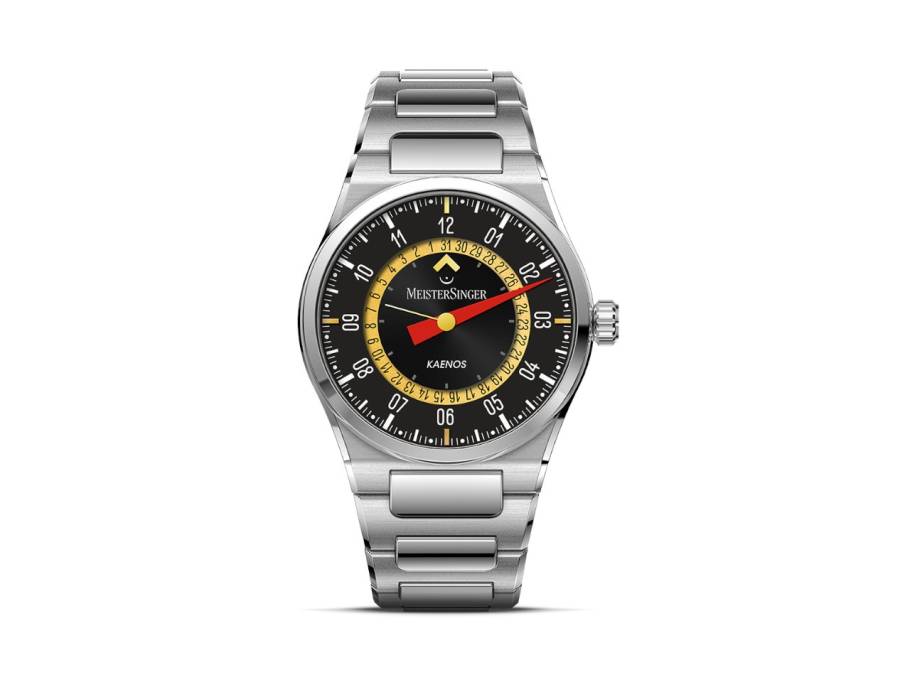 X Alain Silberstein Edition Kaenos Open Date Automatik Edelstahl 40mm schwarzes Zifferblatt Metallband