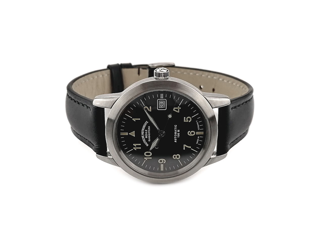 Mühle Glashütte Sports Automatic M12 Edelstahl schwarzes  