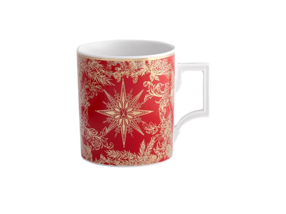 MUG Collection Henkelbecher "Meissen Christmas Star" rot