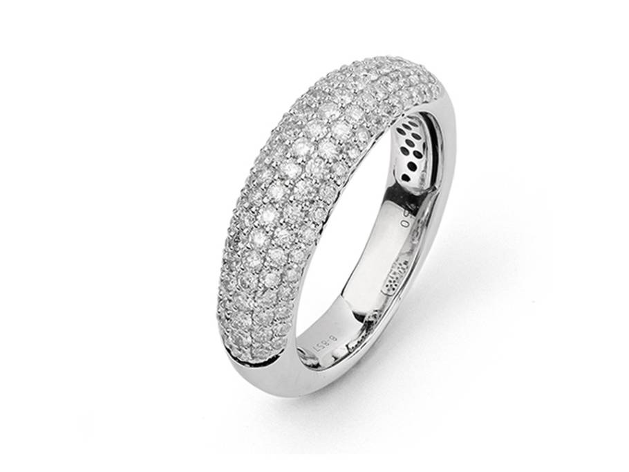 Évernel  Multisize Ring 750/-Weißgold Pavee 1,00ct