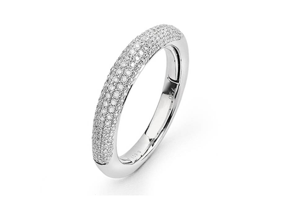 Évernel  Multisize Ring 750/-Weißgold Pavee 0,50ct