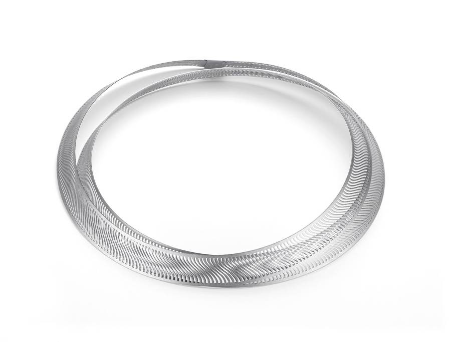 Mirage Collier rund 128mm Platin