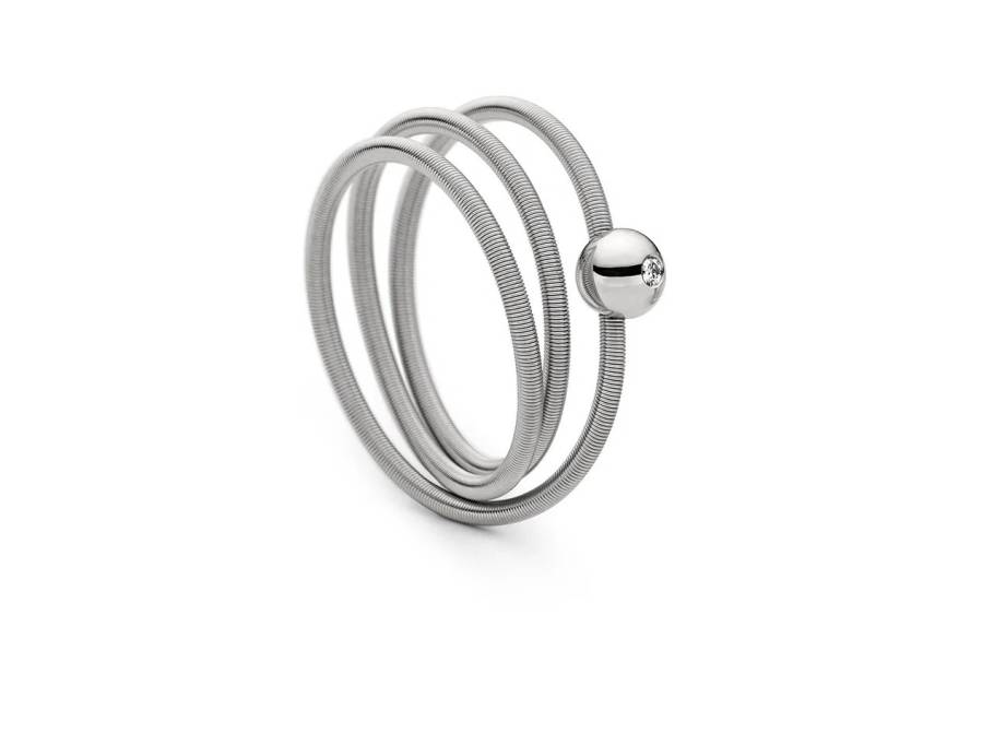 Colette Damenring mit Brillant 3-fach Platin