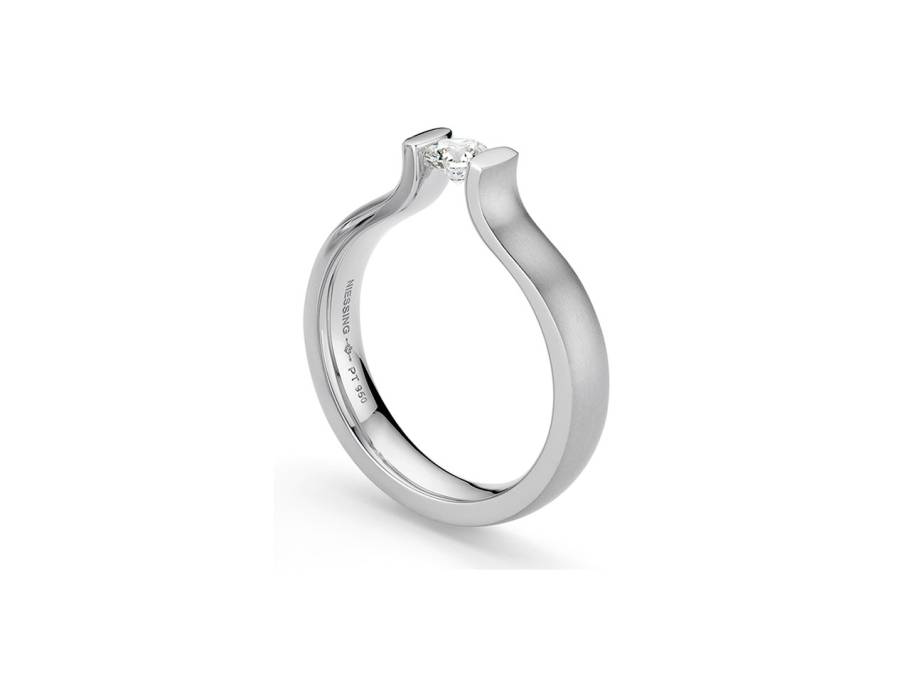 Spannring Lucia Platinum 0,50ct