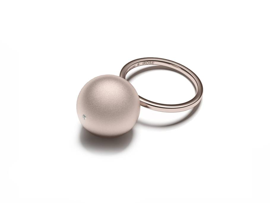 Now Galaxy  Ring 14mm Rose matt mit Brillant