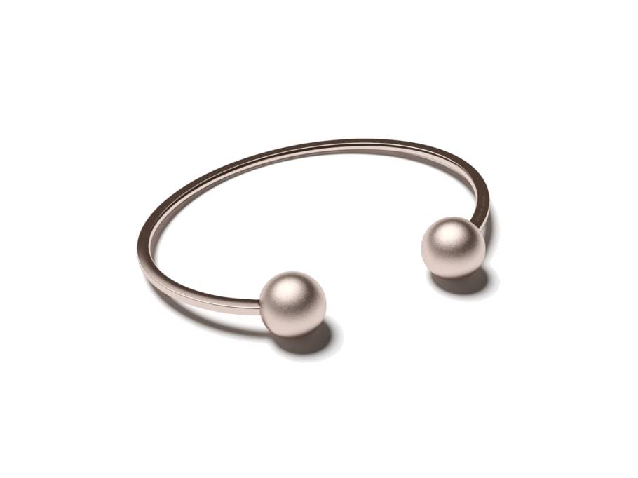 Now Galaxy Armspange 10mm Rose mattiert