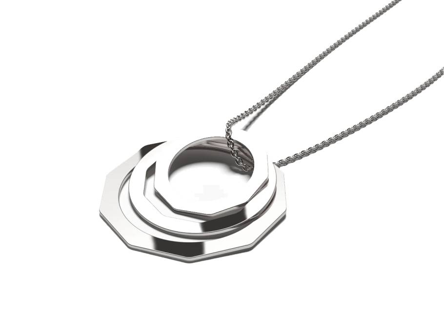 Now Facet Anhänger 24mm Lava