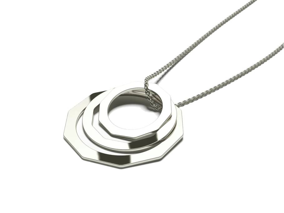 Now Facet Anhänger 24mm Lime