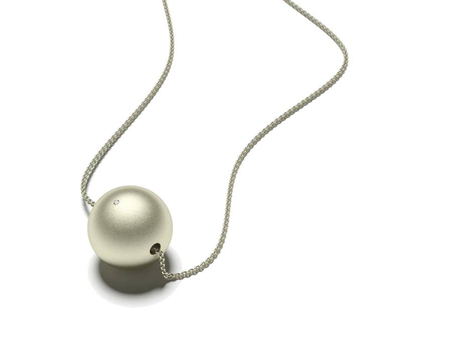 Now Galaxy Anhänger 14mm Lime mattiert mit Brillant