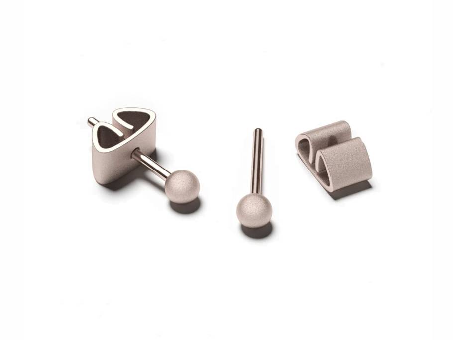 Now Ohrstecker Galaxy Rose 3,0 mm mattiert