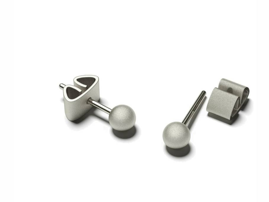 Now Ohrstecker Galaxy  Lime 4,0 mm mattiert