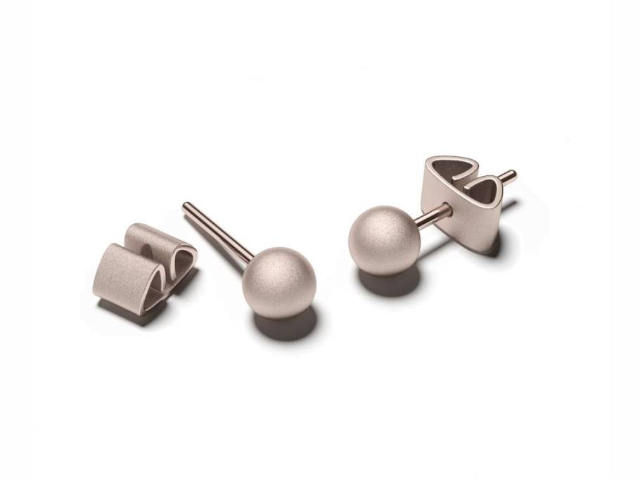 Now Ohrstecker Galaxy Rose 5,0 mm mattiert