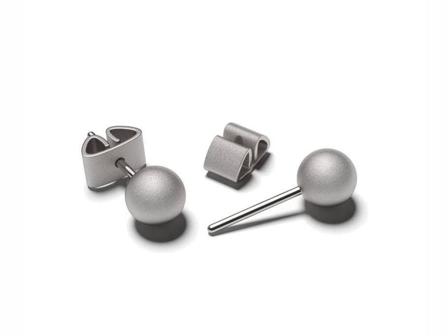 Now Ohrstecker Galaxy Lava 6,0 mm mattiert