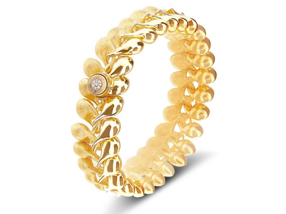 Trasformista Armband Gelbgold Tropfenelemente
