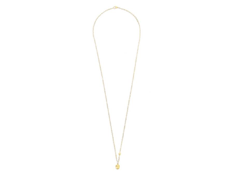 Nanis Boules Kette mit Anhänger Gelbgold