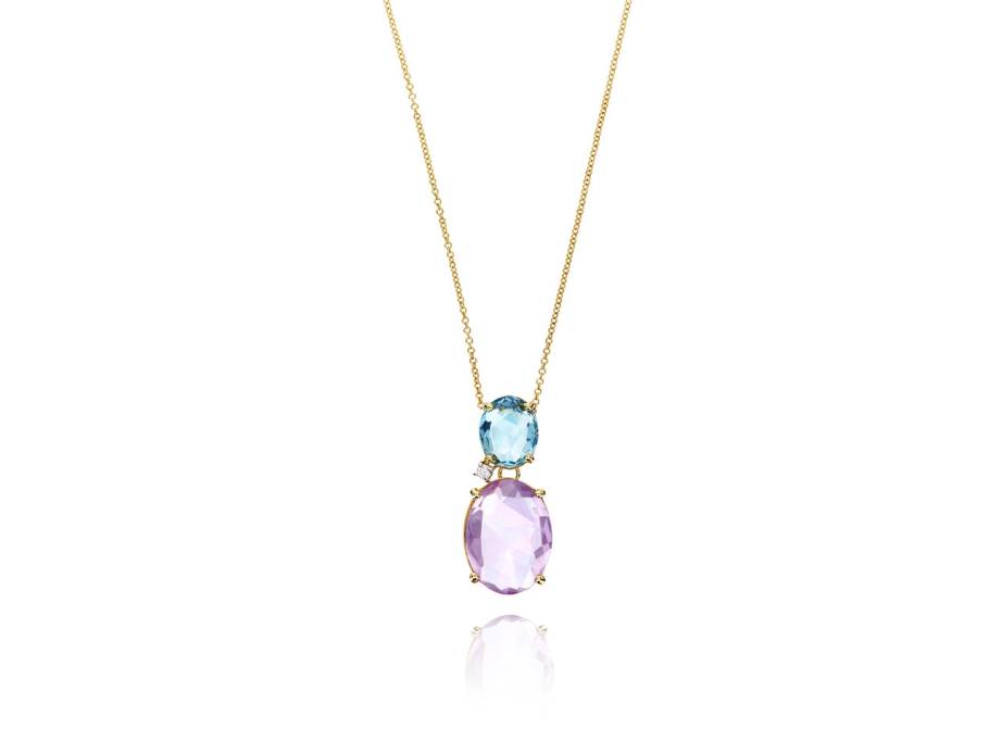 Ipanema Collier Gelbgold Amethyst Topas