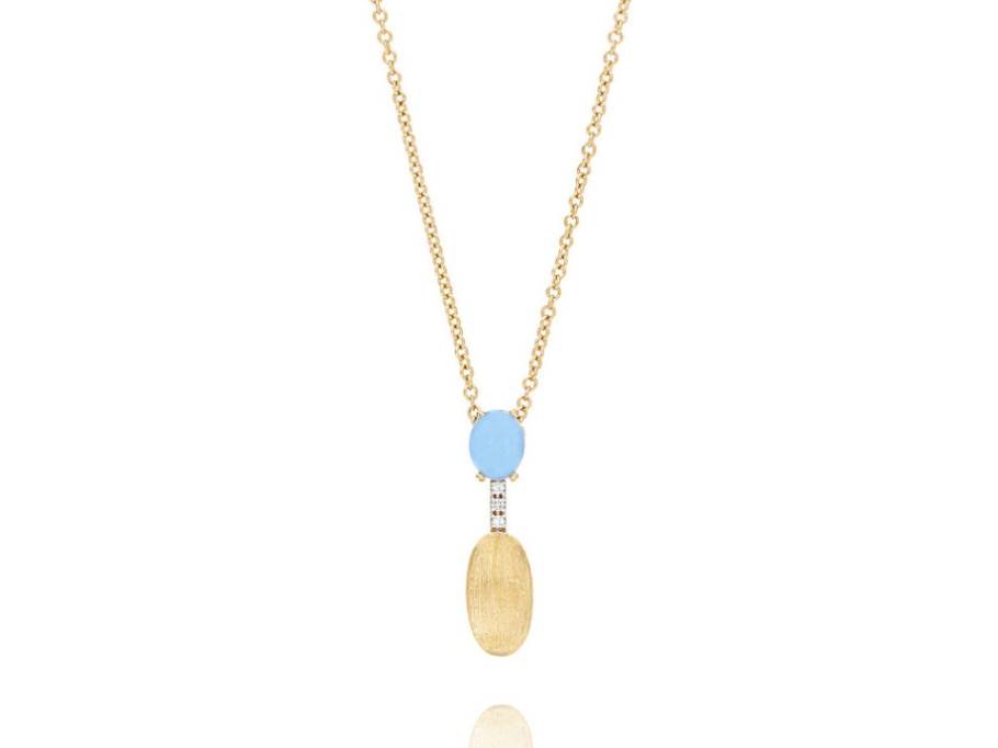 Dancing in the Rain Azure Collier Gelbgold Milky Aquamarin