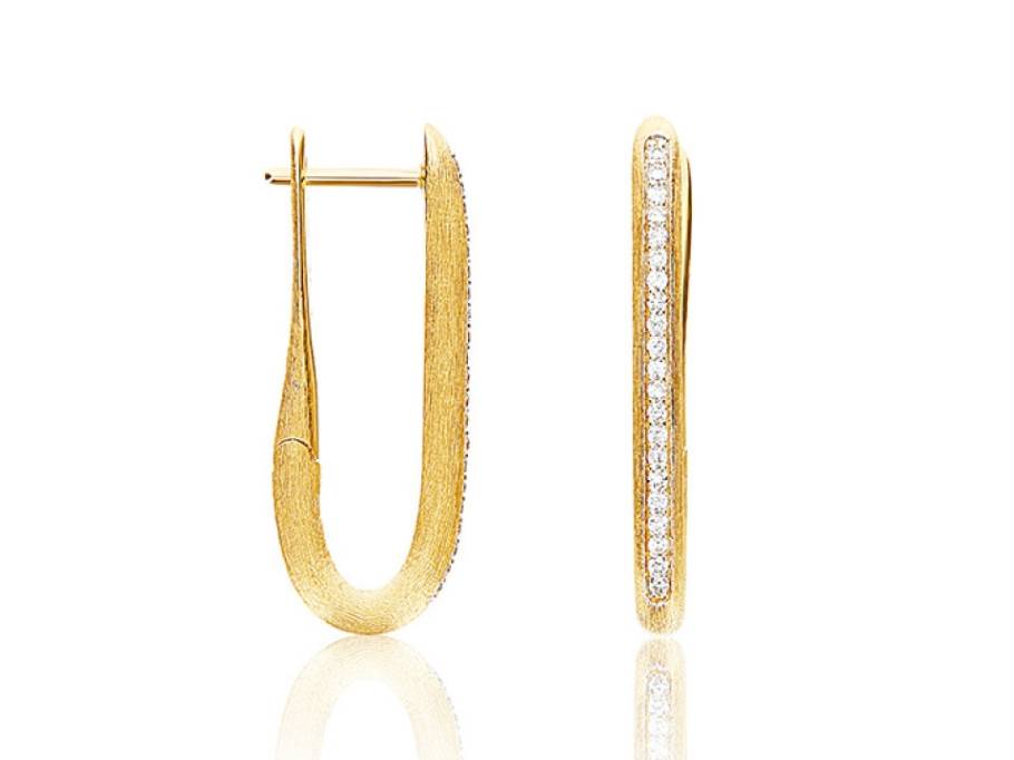Libera  Creolen Gelbgold mit Brillanten  mittel