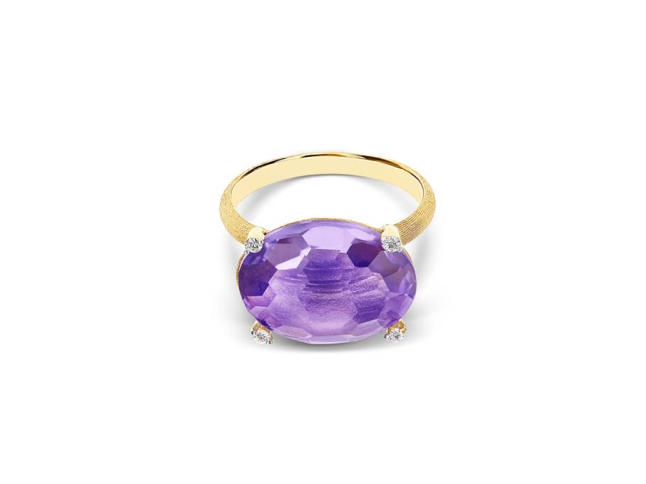 Ipanema Ring Gelbgold Amethyst