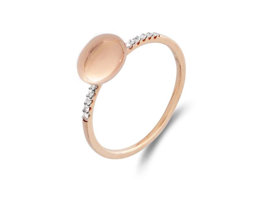 Sunset "Dancing Èlite" Ring klein Roségold mit Brillanten 0,050 ct